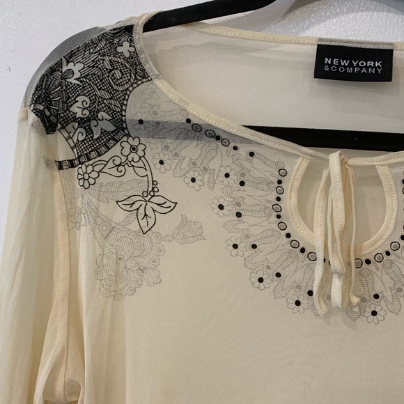 Ny&Co sheer top - XL - Picture 4 of 6